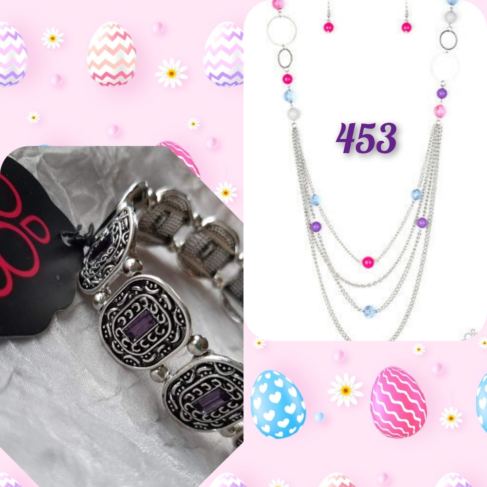 Long Necklace Set w/ Bracelet